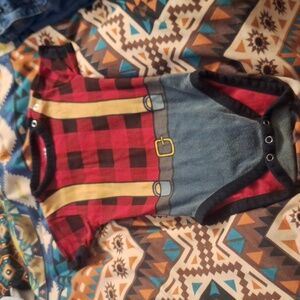 Lazy One Red and Blue Plaid One Piece